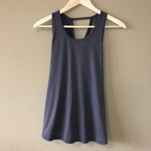 Athleta Essence Tie Back Tank- Volcanic Violet